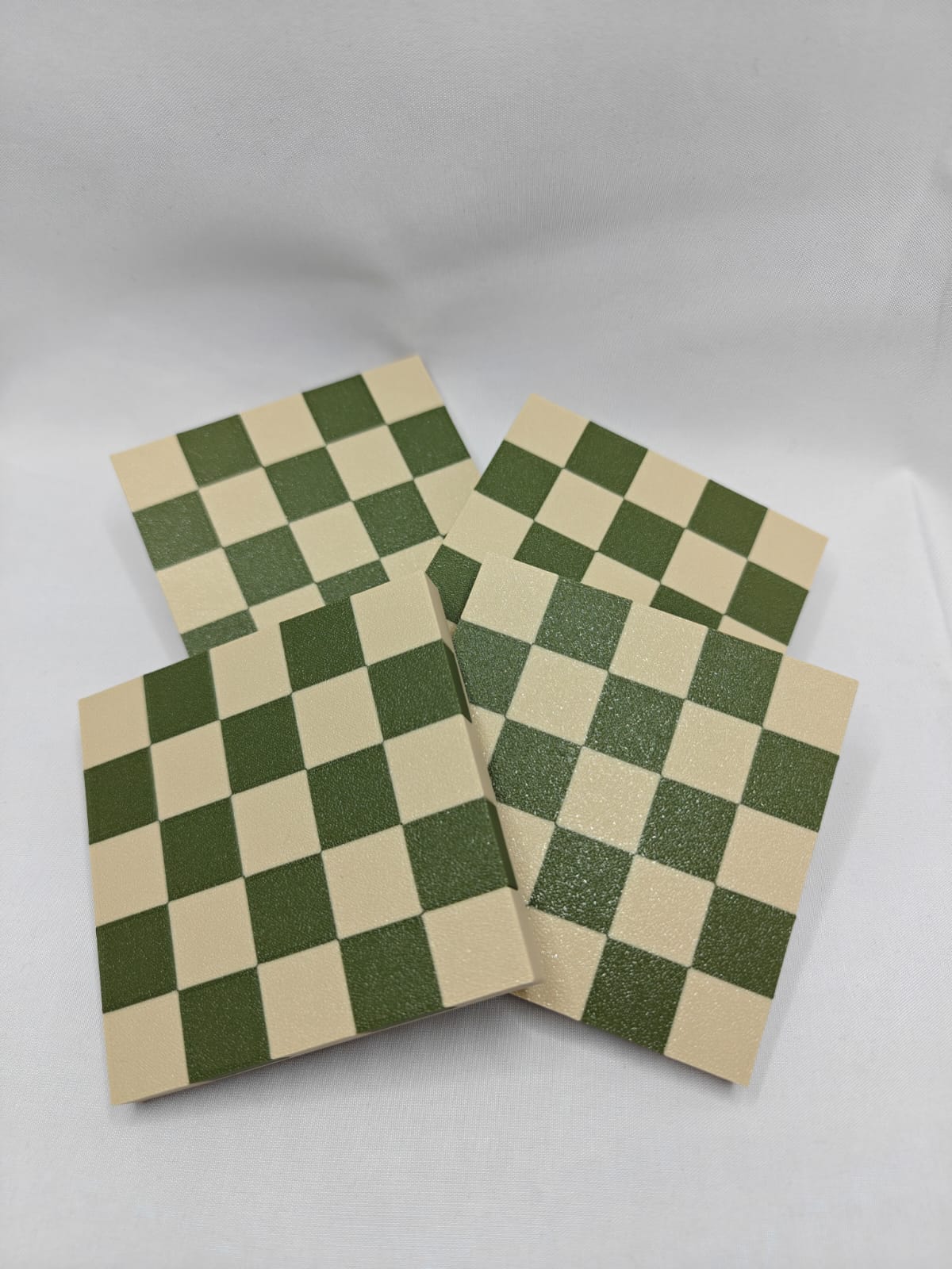 Checkered Coaster Set