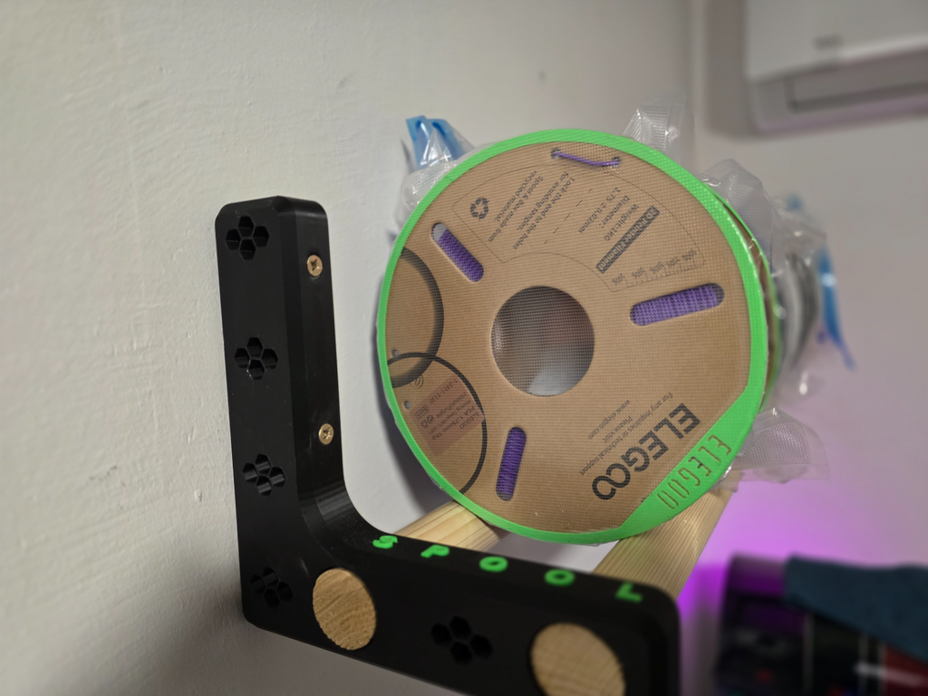SPOOL WALL HOLDER