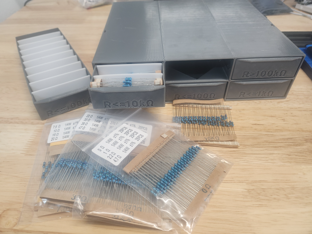 Maker drawers OpenSCAD parametric & print-in-place
