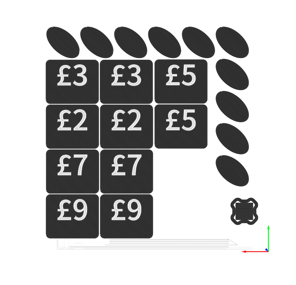 Price signs and Holder for Craft Fair stall