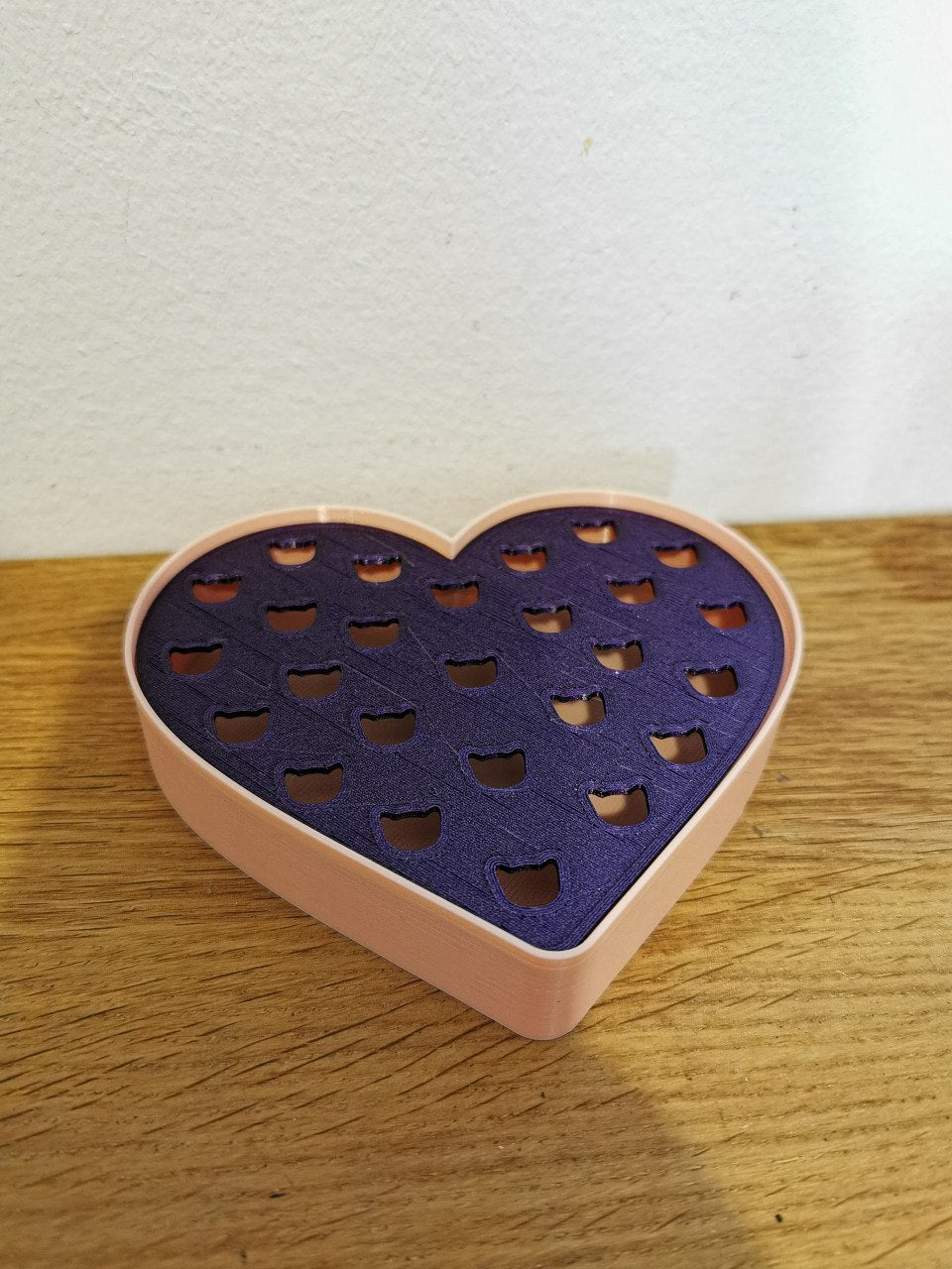 Cats soap dish heart