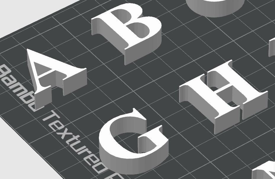 Times New Roman Alphabet Letters