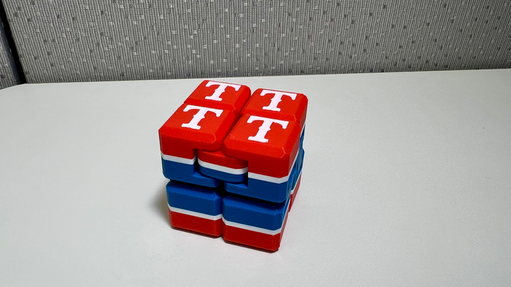 Texas Rangers Infinity Cube