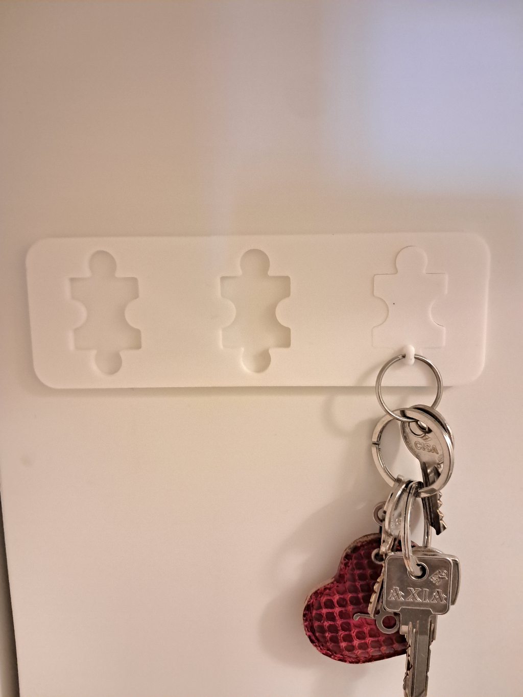 Puzzle Piece Keychain Holder