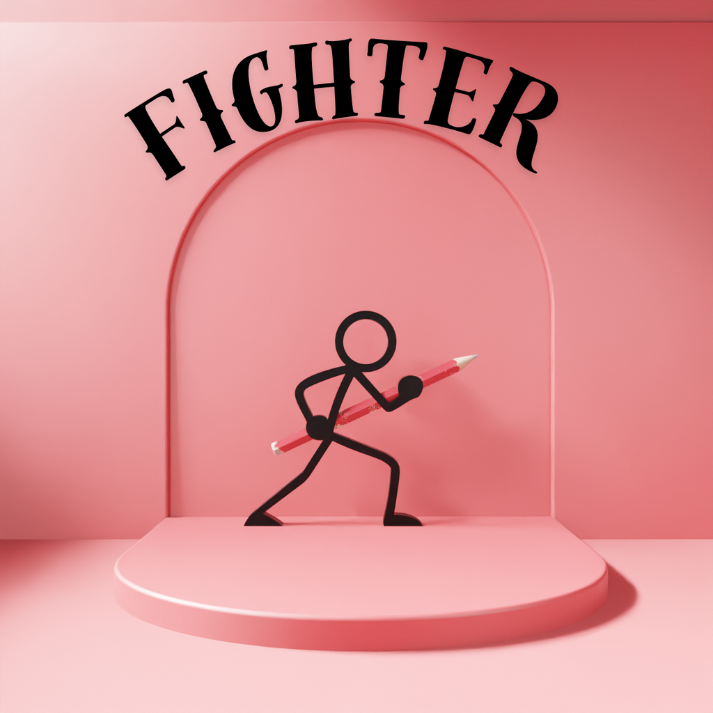 Stickman Warrior Pen Holder