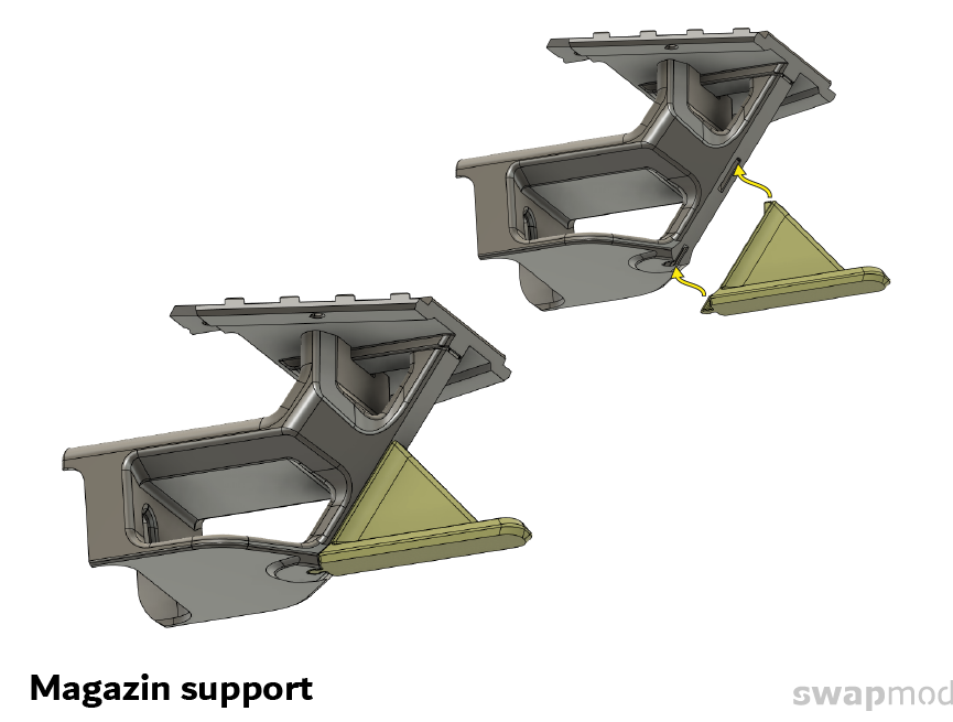Swapmod A1M - magazin support (up to 15 plates)