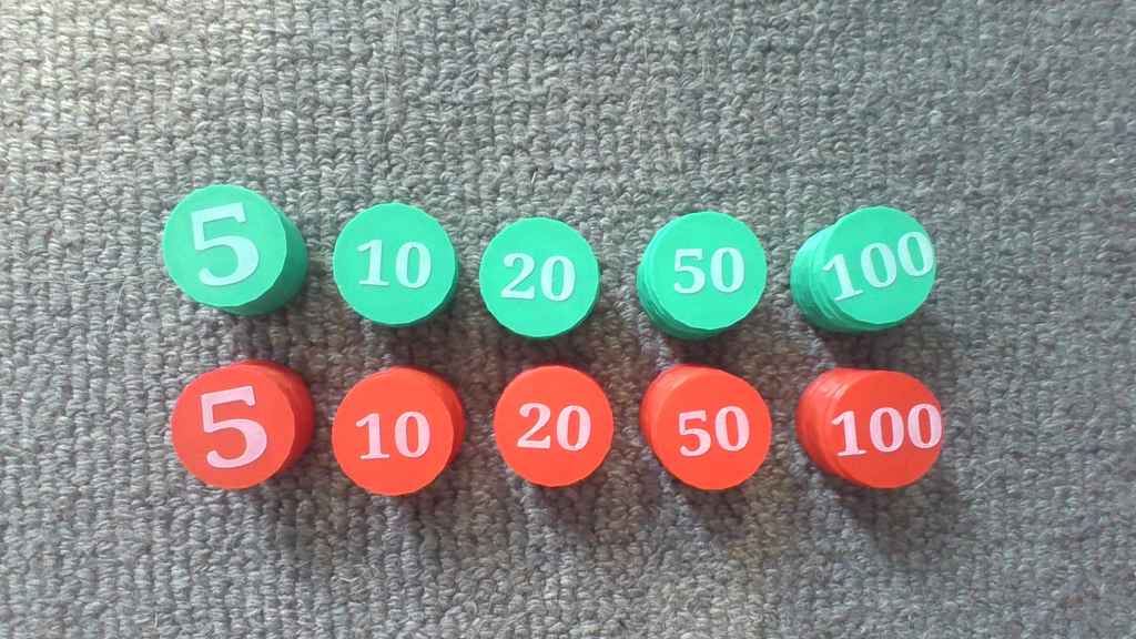 Poker Chips Multi-Coloured NO AMS