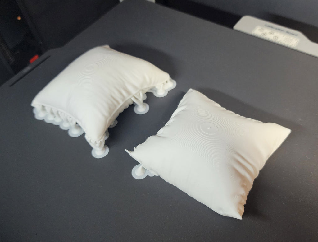 2 Fluffy Square Pillows