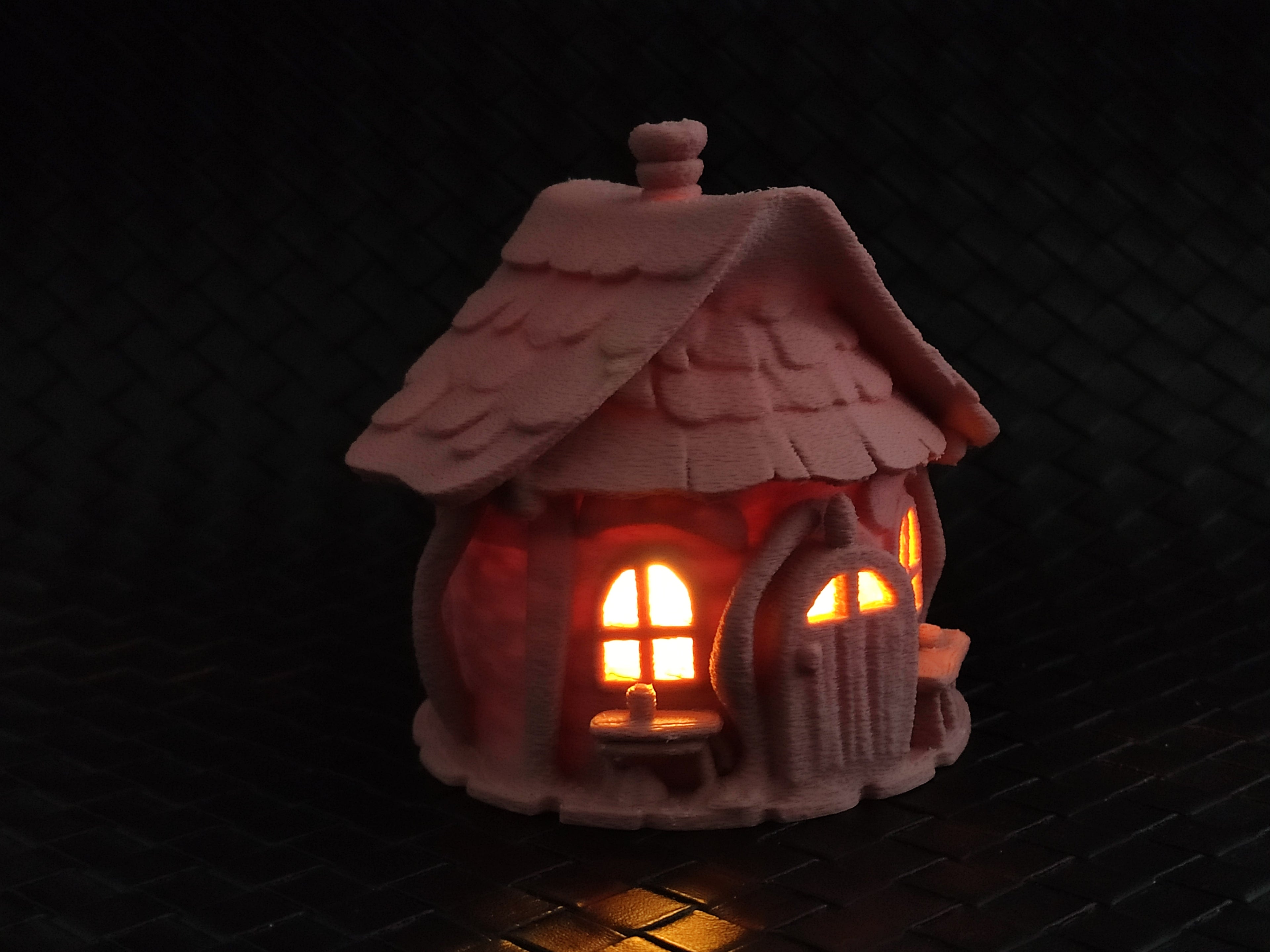 FairyTale cottage - LED tea light cover (2pcs)