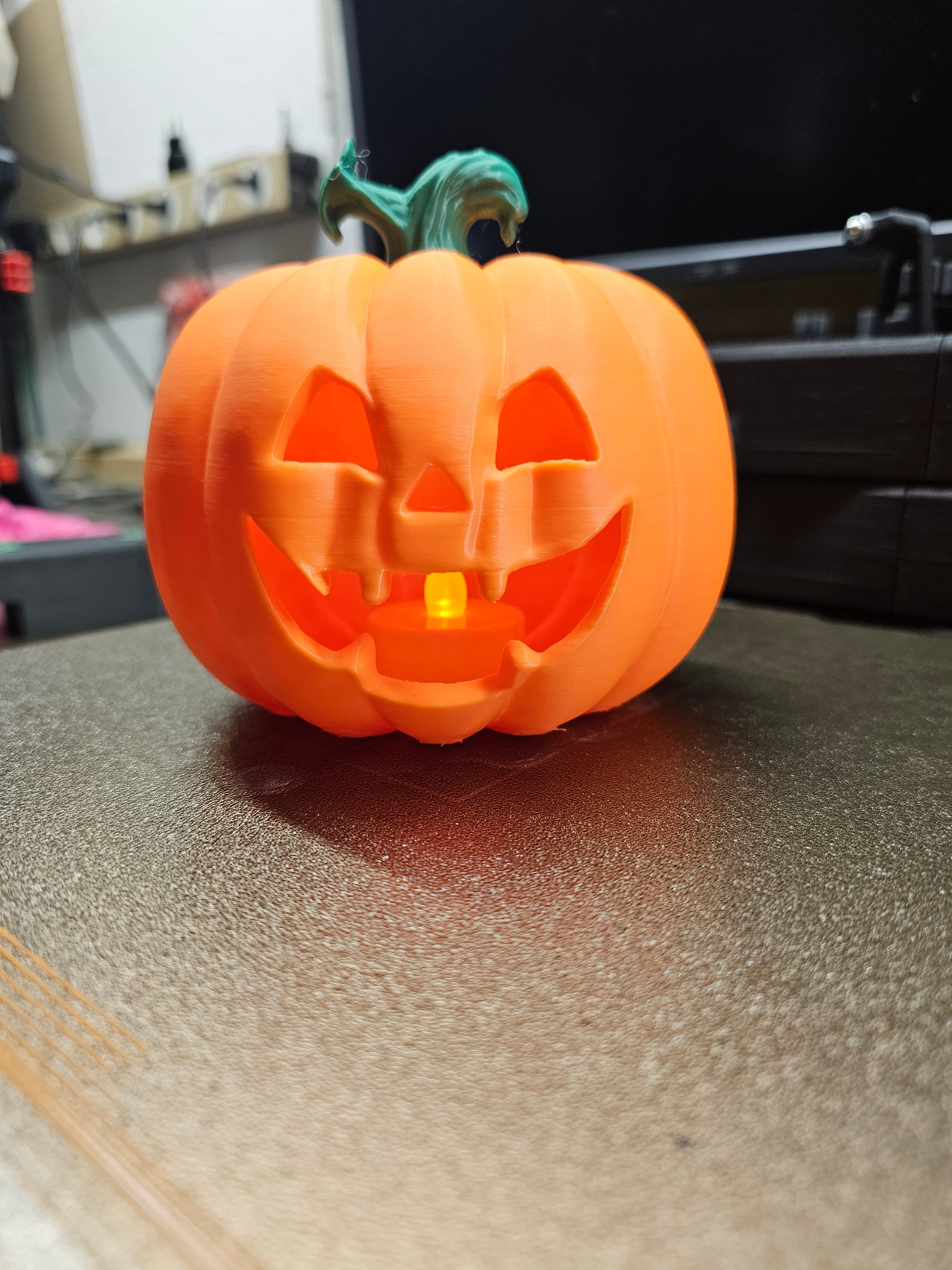 GrinseKürbis – Halloween Teelicht (Pumpkin)