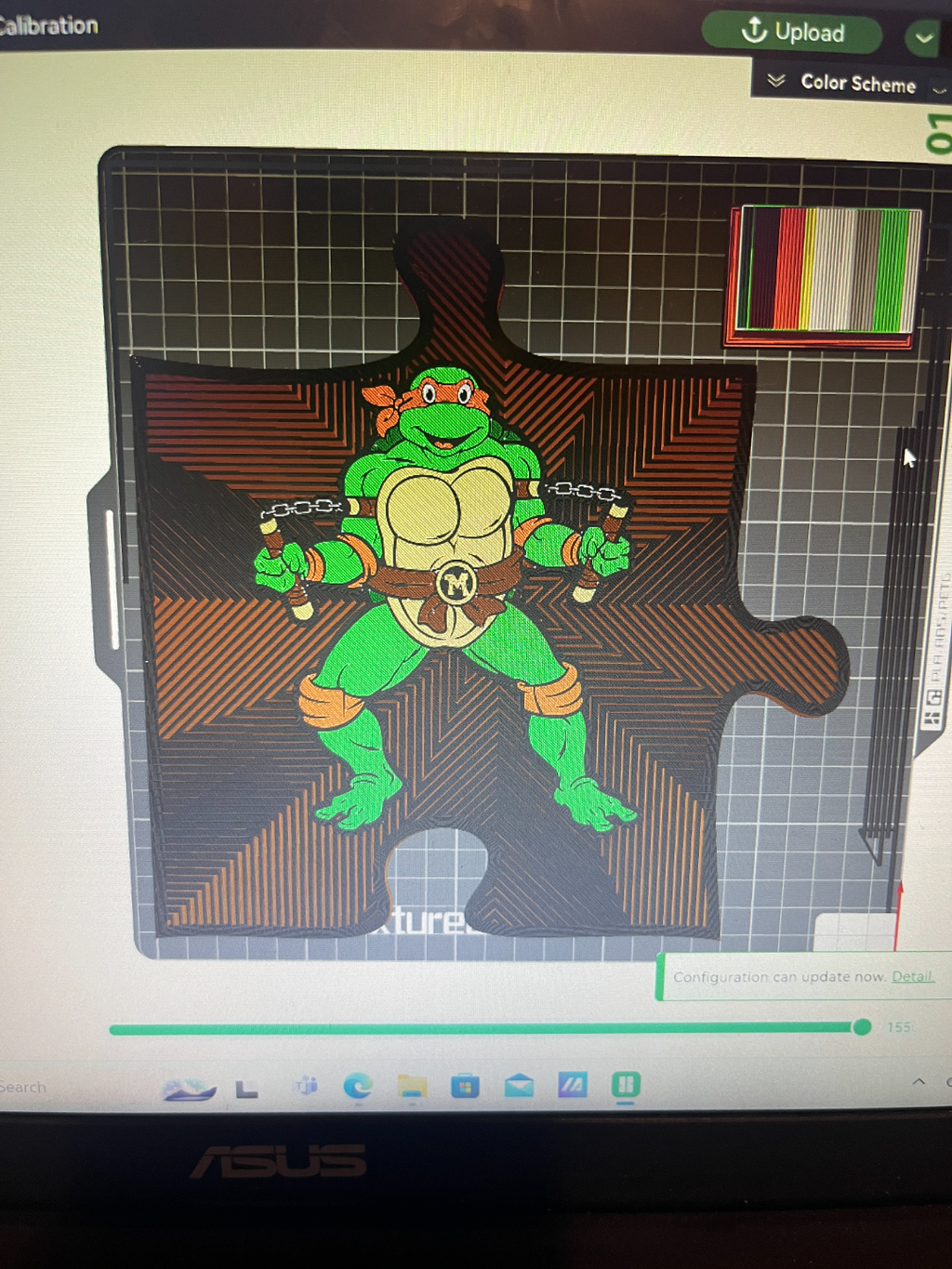 TMNT Puzzle Piece Wall Art