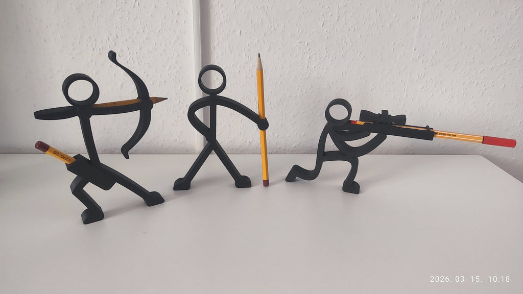Stick Figure Pen & Pencil Holders