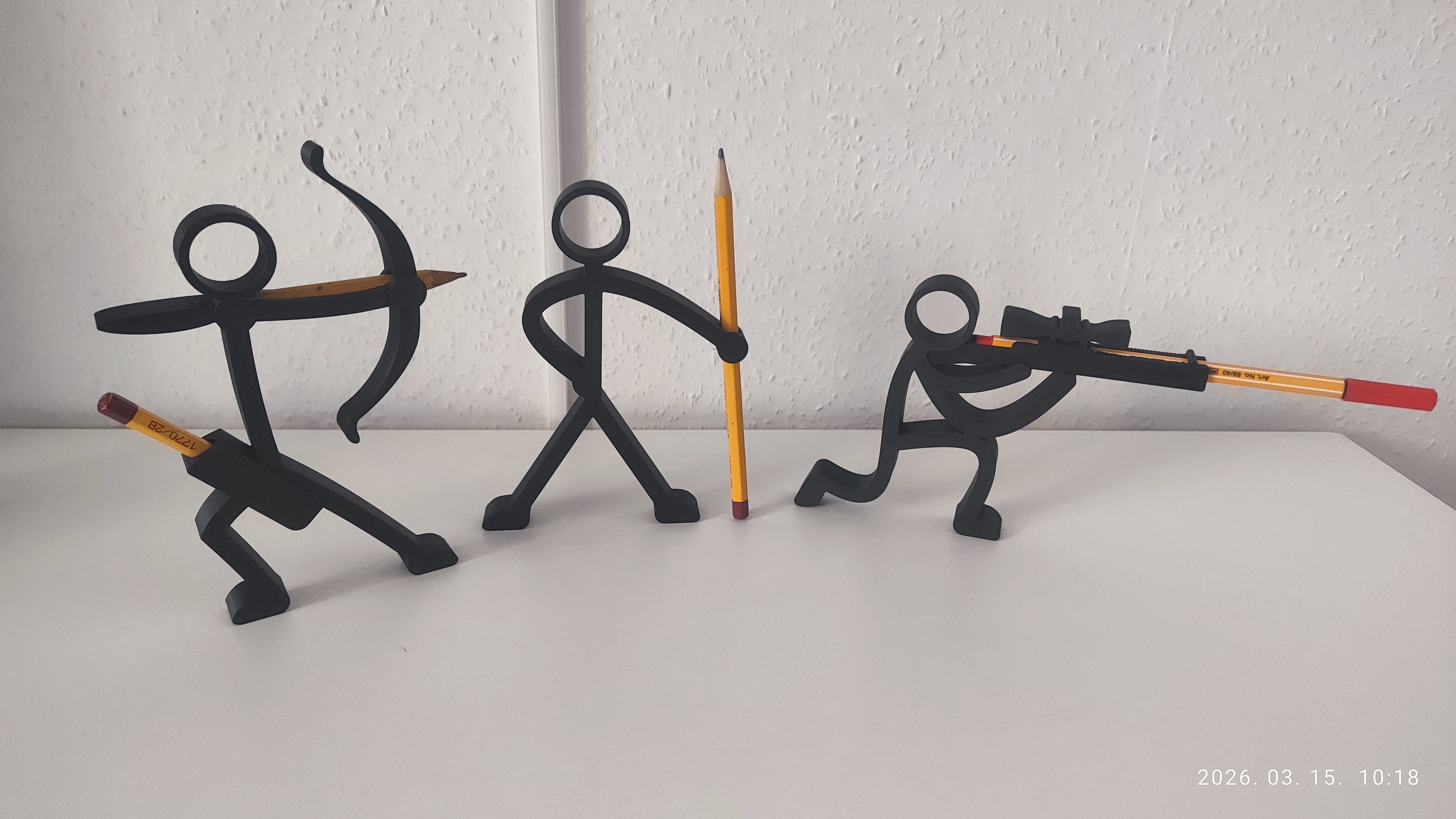Stick Figure Pen & Pencil Holders