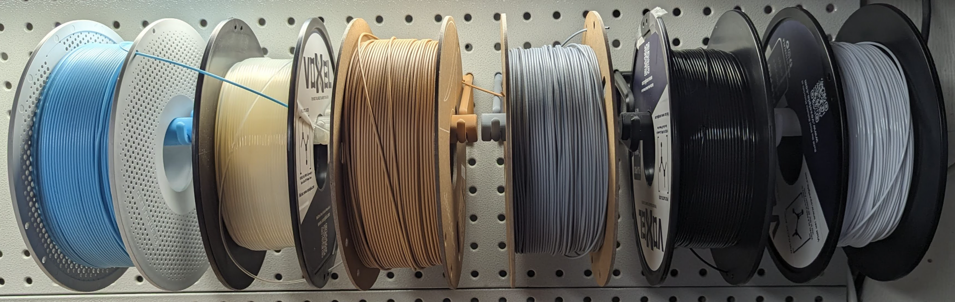 Filament Roll Holder for Standard Peg Board