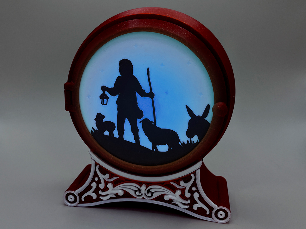 Christmas Nativity Puck Light Display