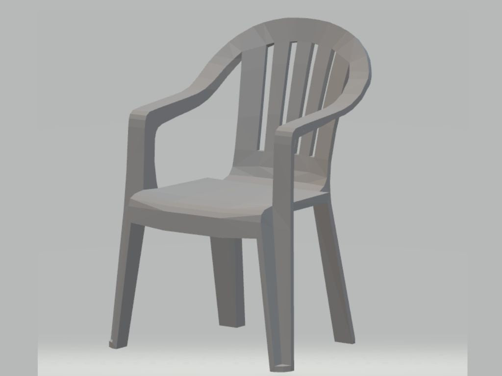 Plastic Garden Chair for Dummy 13