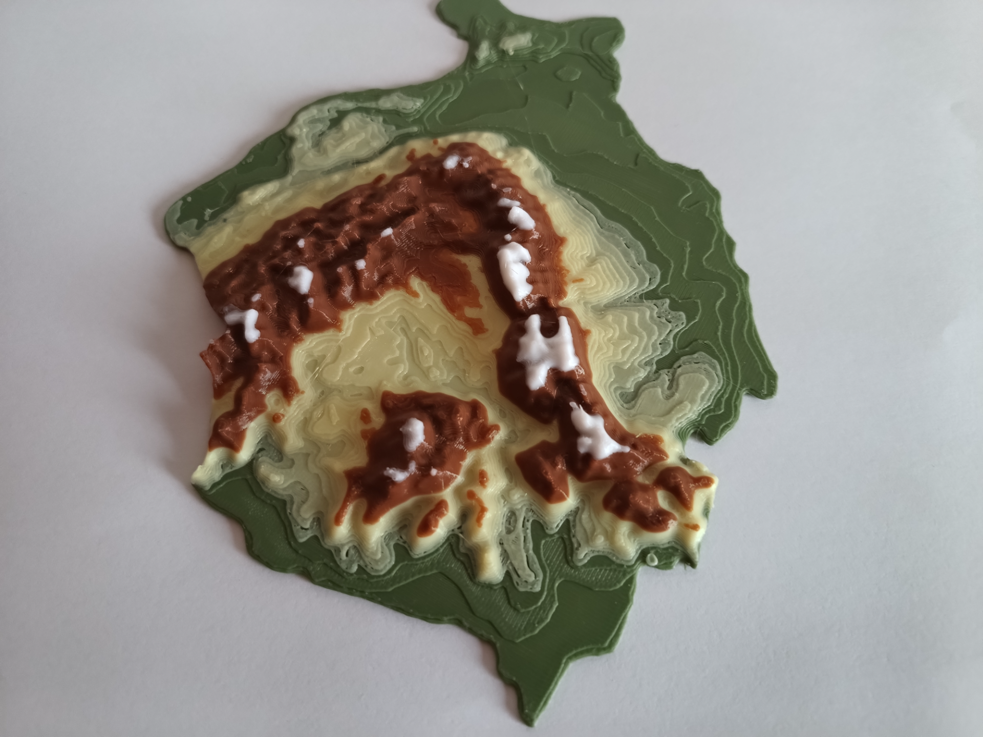 Terrain Map - Colored - Romania - No AMS Nedded