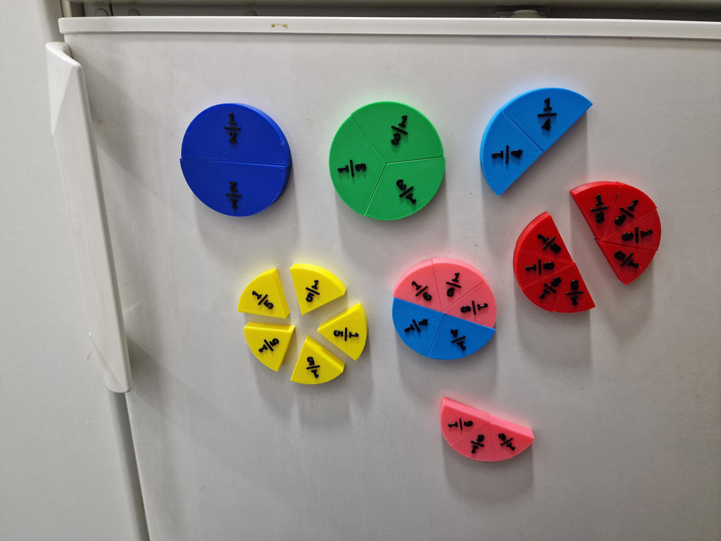 Learning fractions / desk & fridge (w/magnets)
