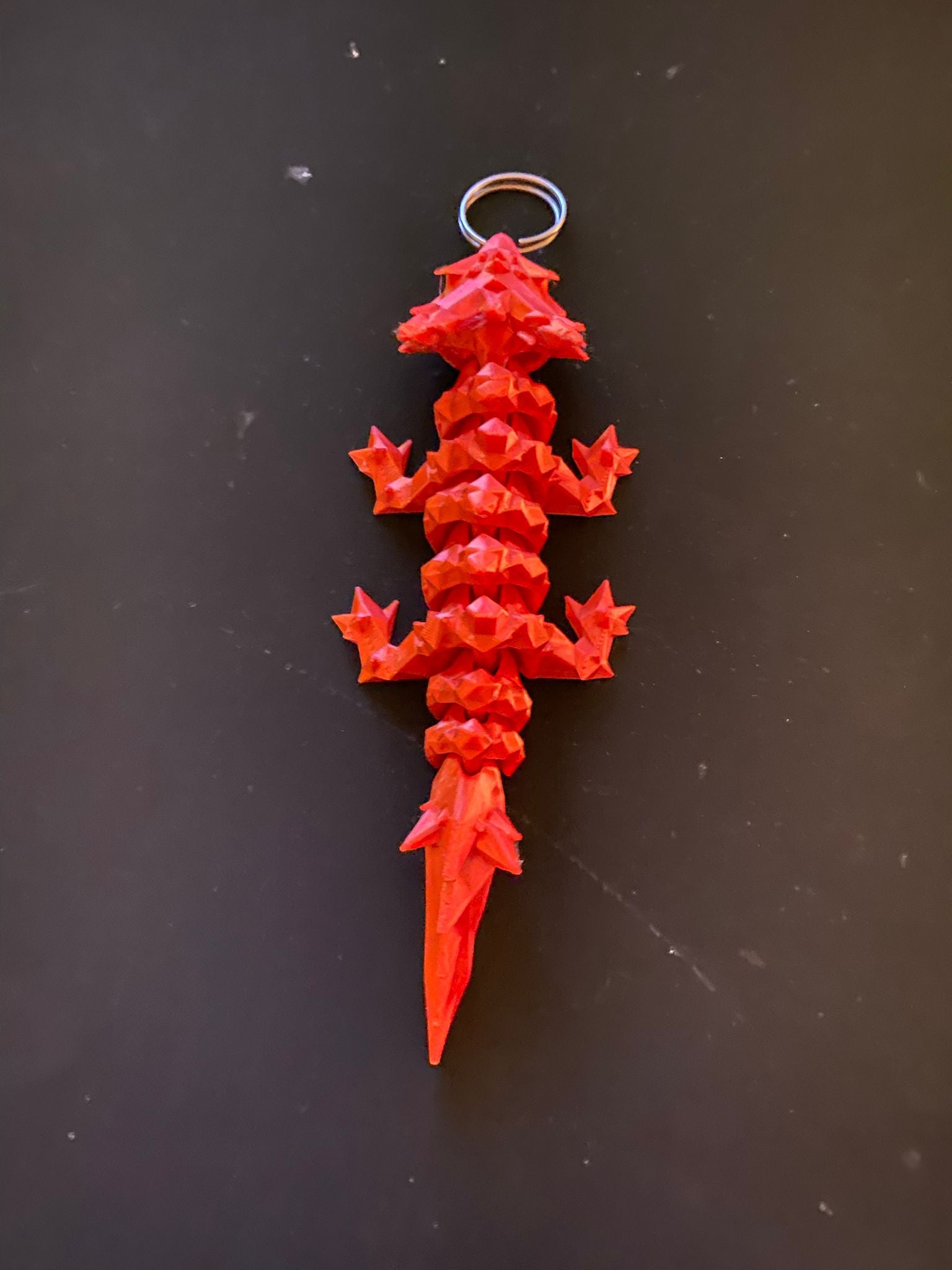 Articulated Crystal Dragon Keychain
