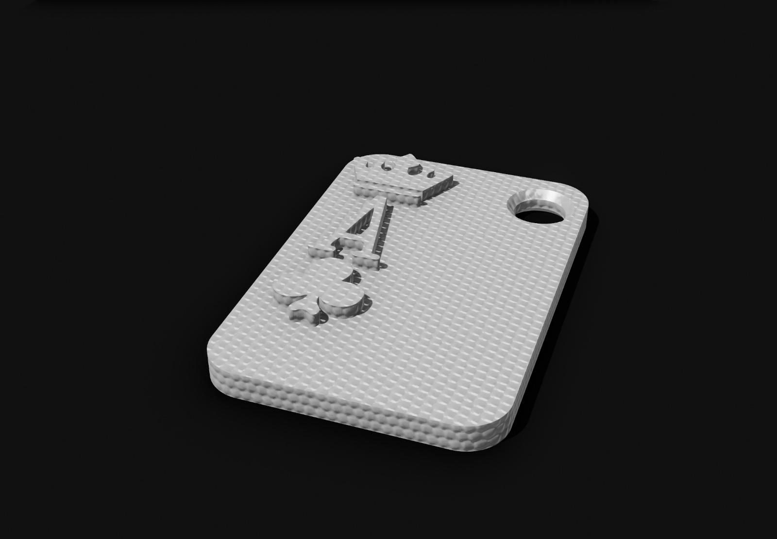 Poker card keychain A