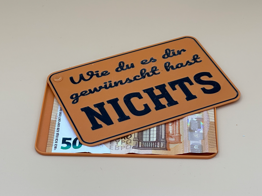 Nichts Geschenkbox Flach allgemein