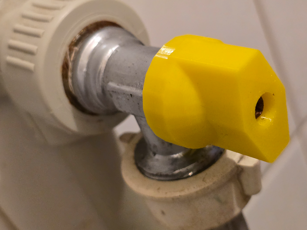 the valve of the washing machine tap