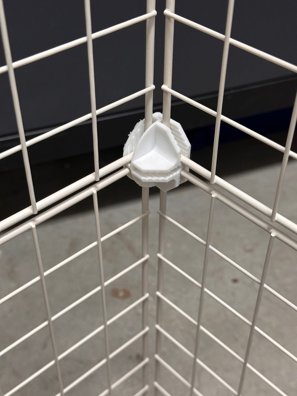 Simplified Wire Cube Rack Storage Connectors