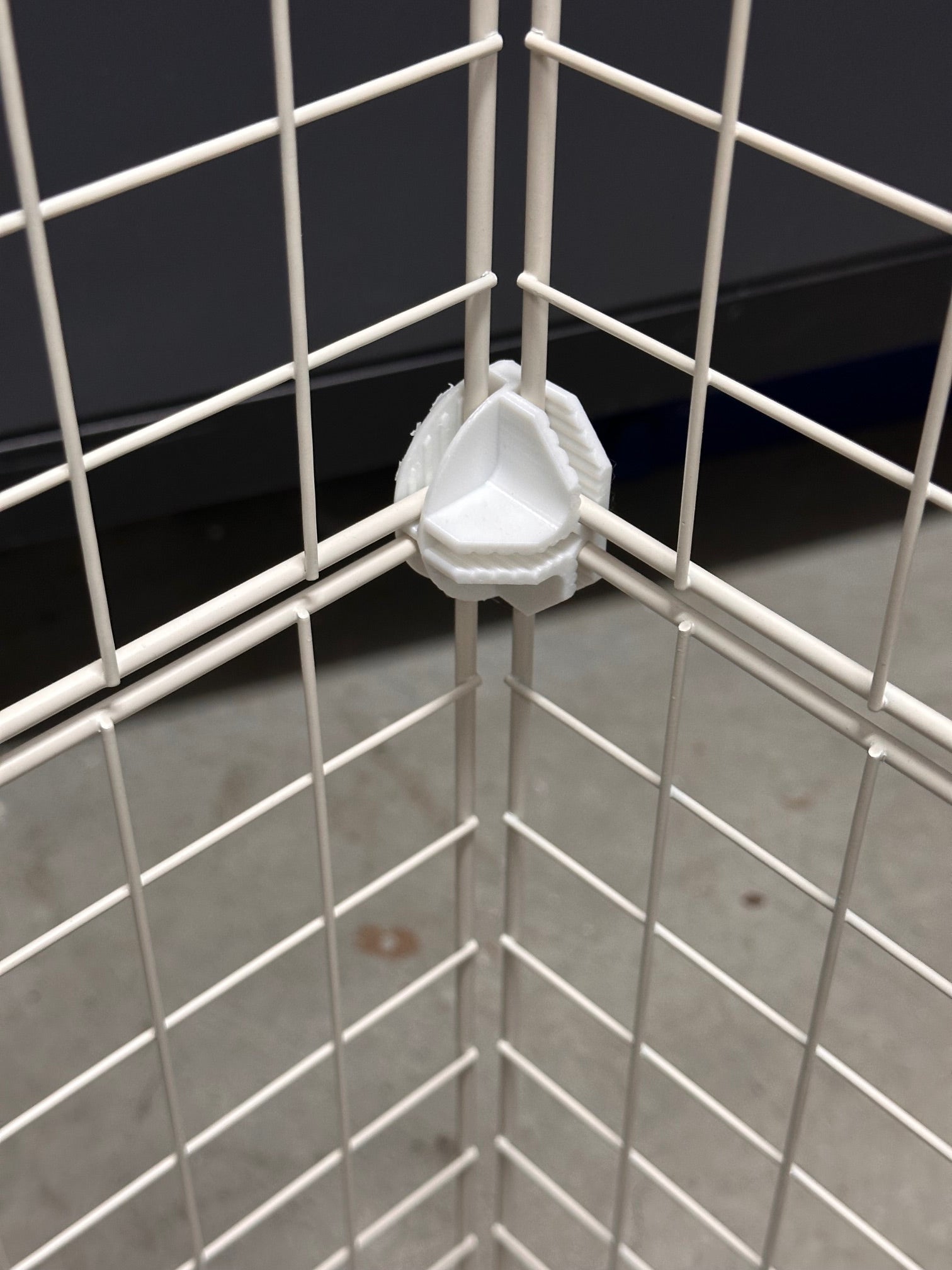 Simplified Wire Cube Rack Storage Connectors