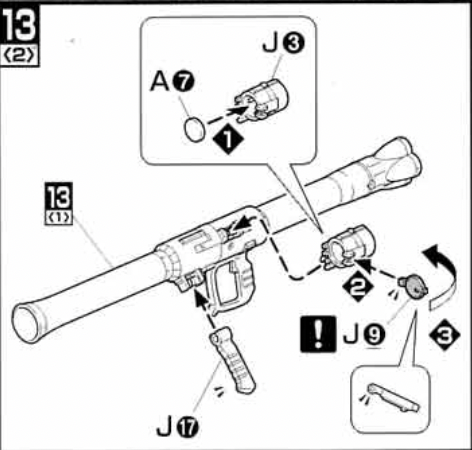 PG scale Zaku bazooka