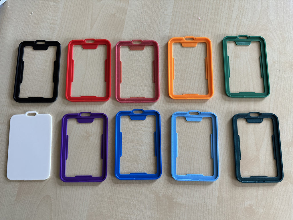 Snap fit badge holder standard creditcard size