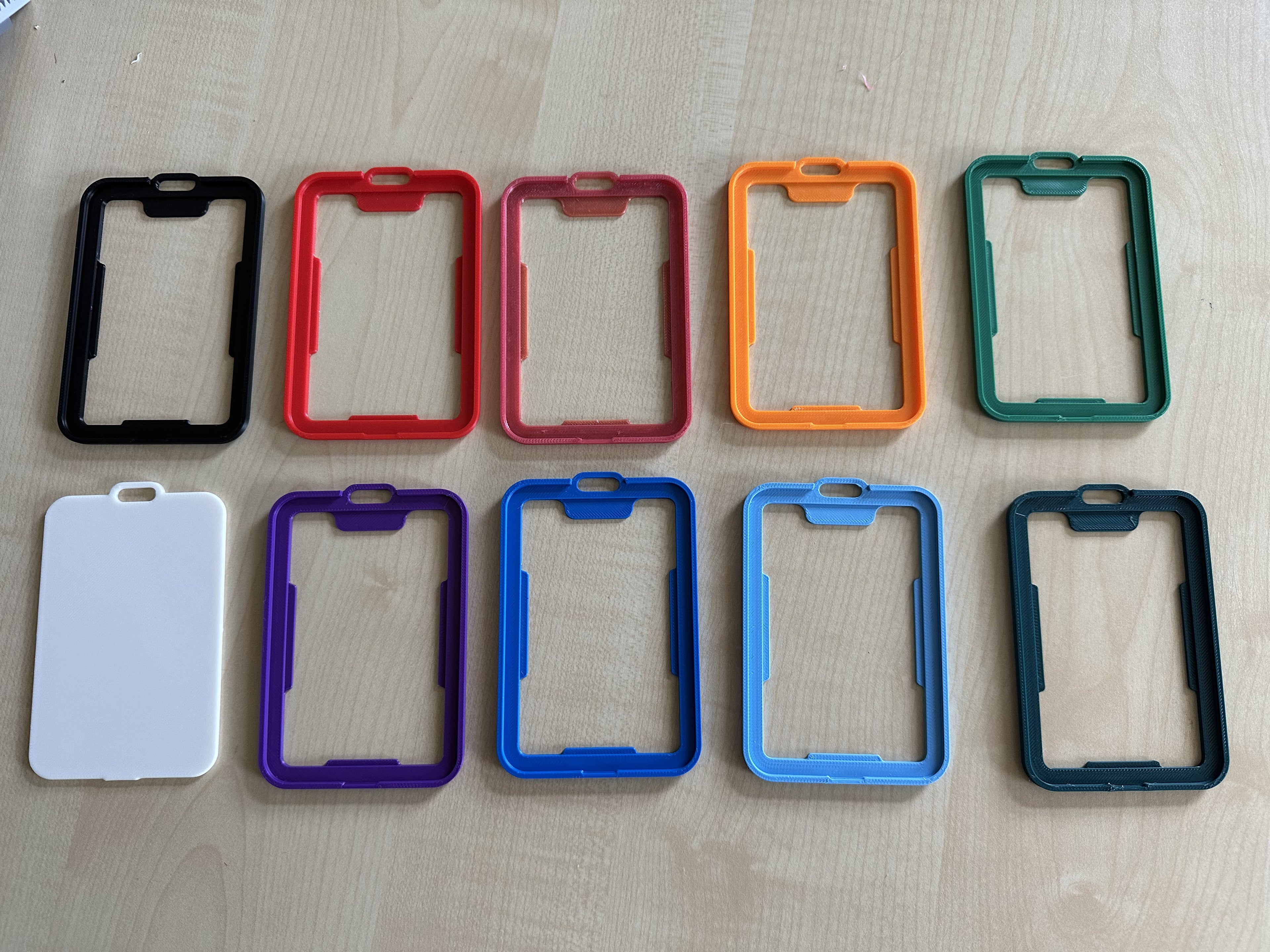 Snap fit badge holder standard creditcard size