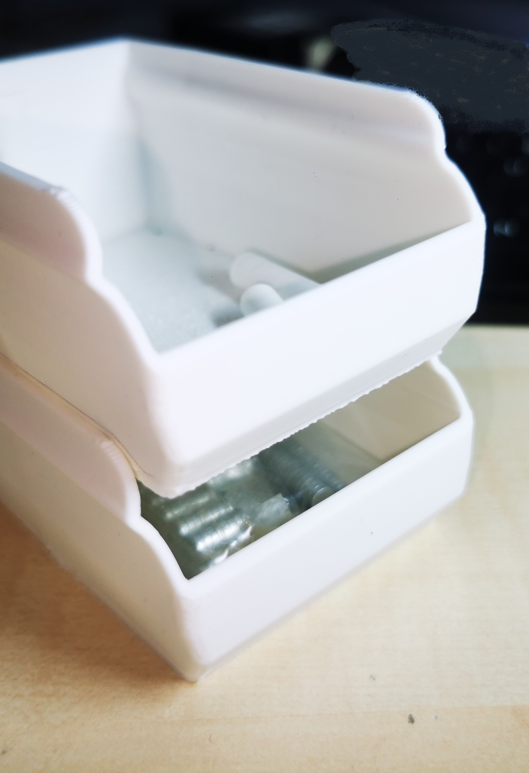 side-to-side & stackable Organizer storage boxes