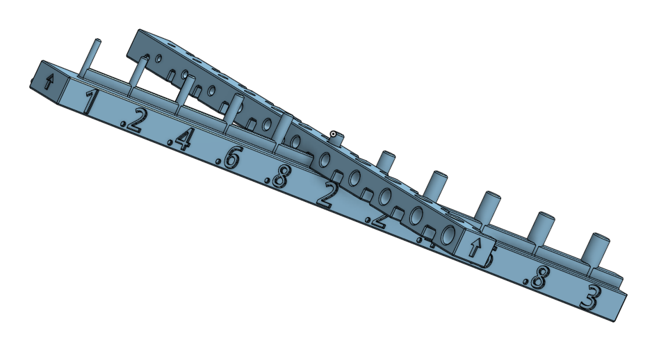 test clearence horizontal vertical pin hole slot