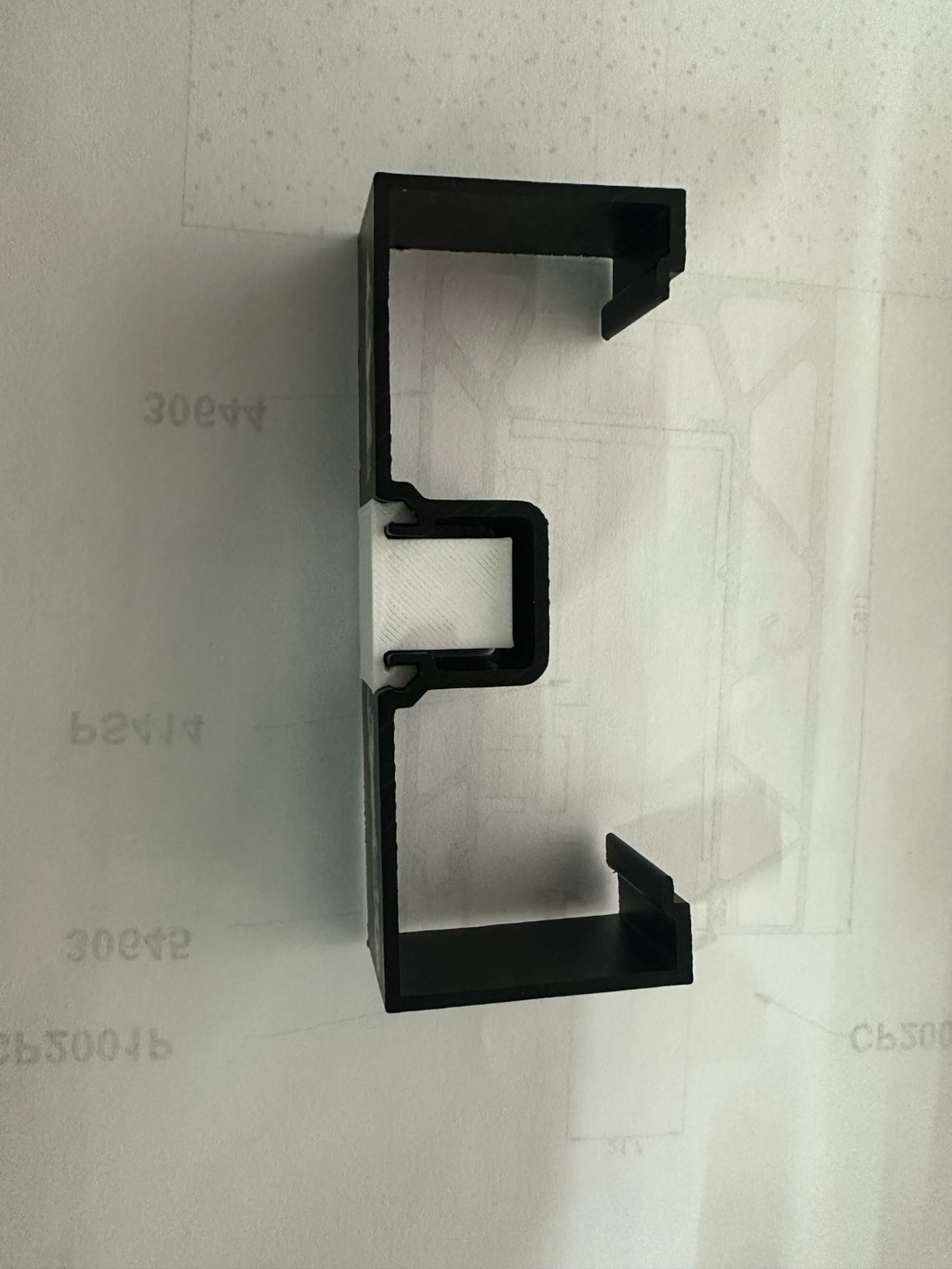 6mm glass flush glaze system cover