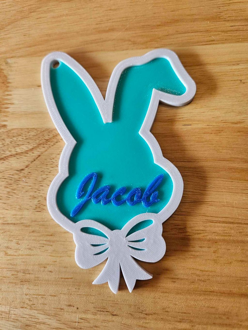 Easter bunny gift tag female