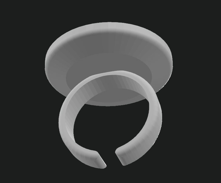 Palette Ring - 4 Sizes, No Supports, 0.2mm