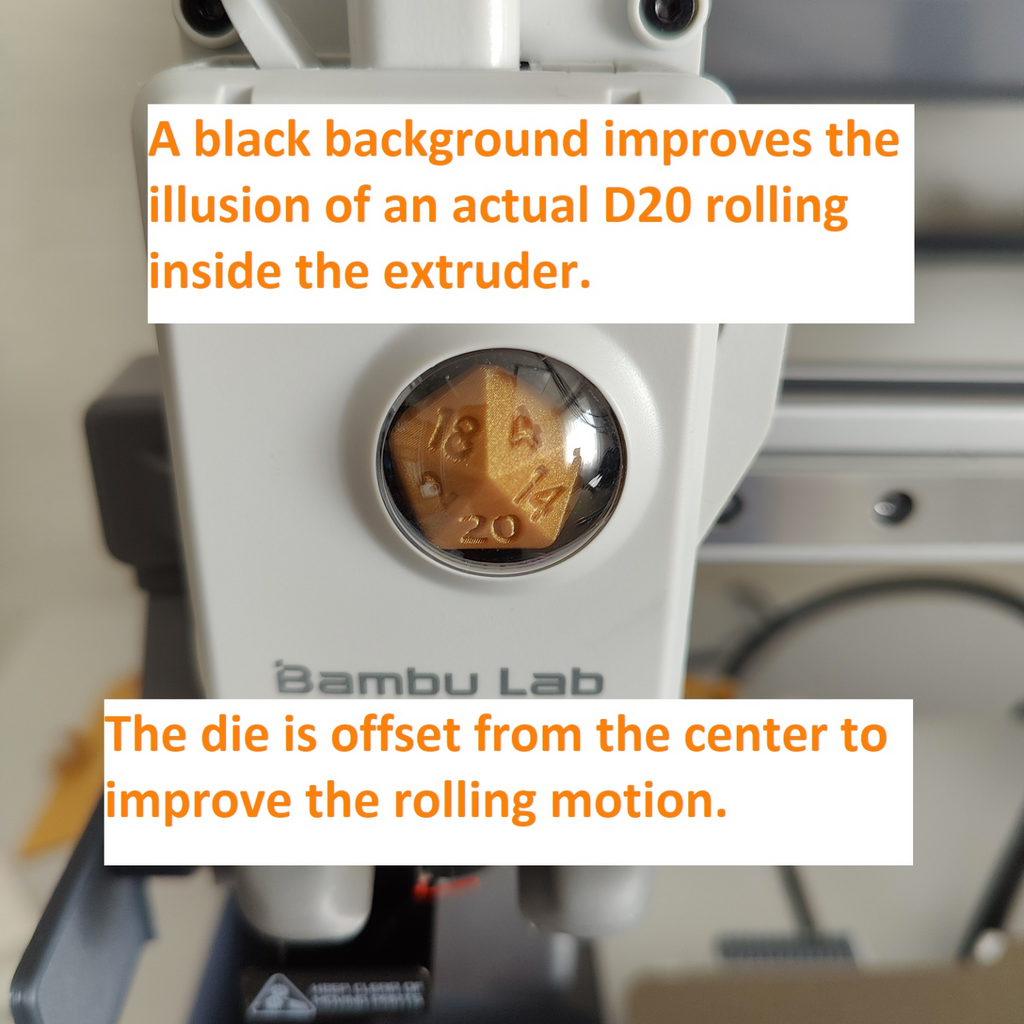 D20 Extruder knob for A1 or mini (AMS not needed)