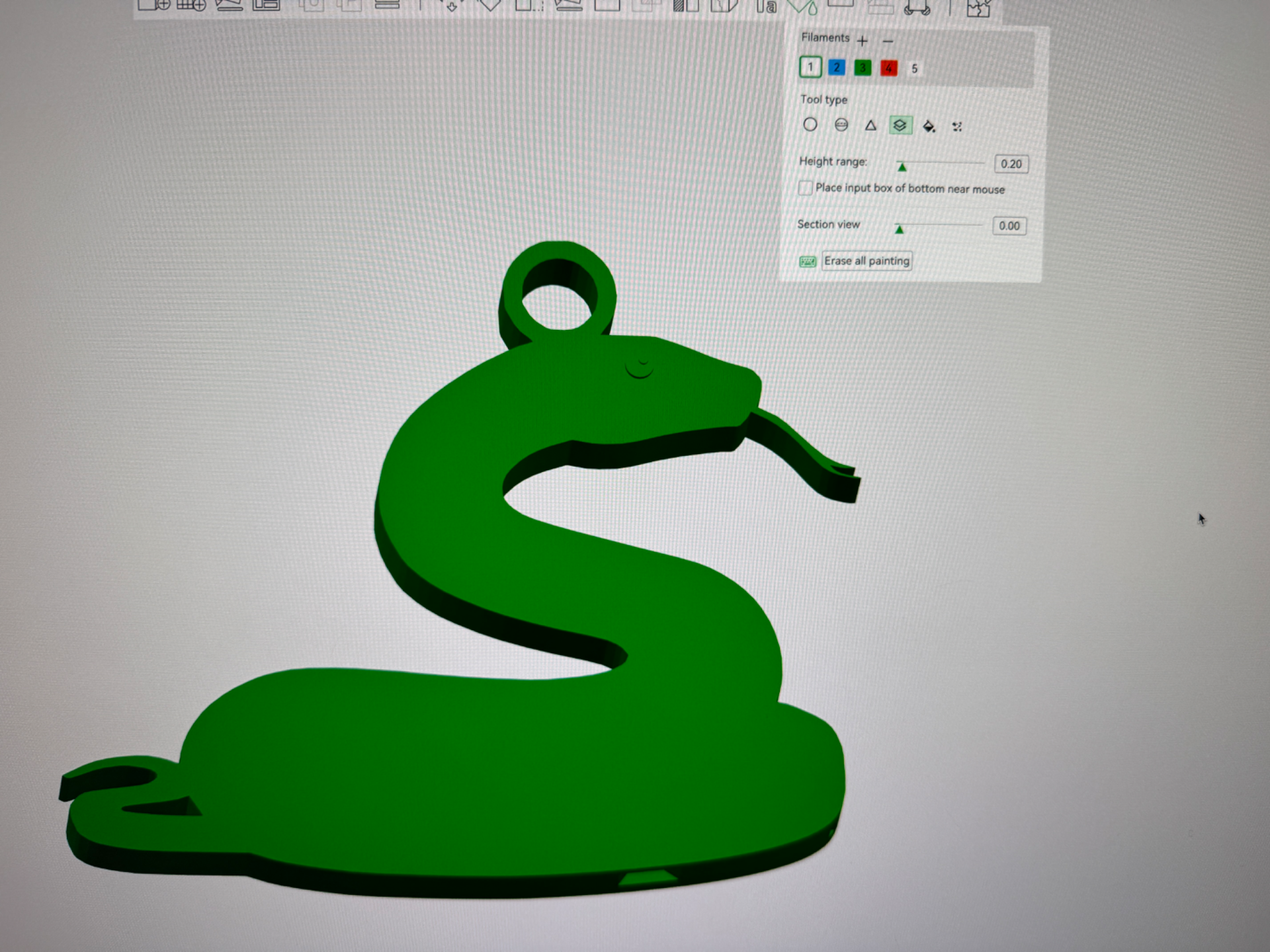 Snake Whistle Keychain