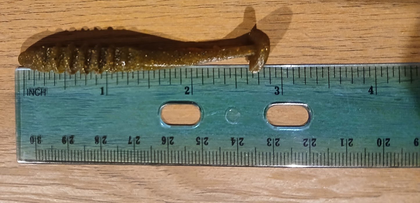 2.8 inch soft plastic swim bait mold