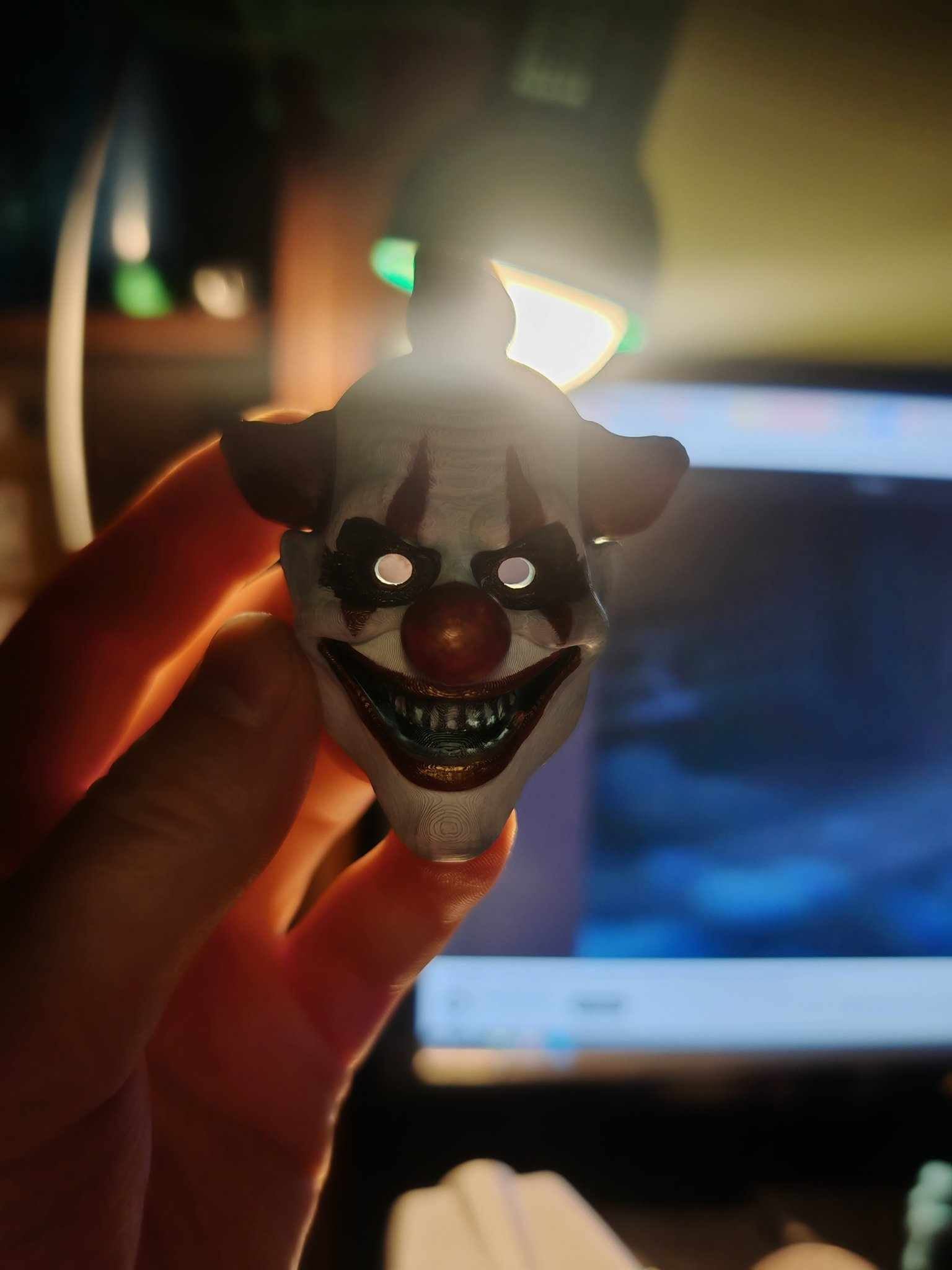 Scary clown mask