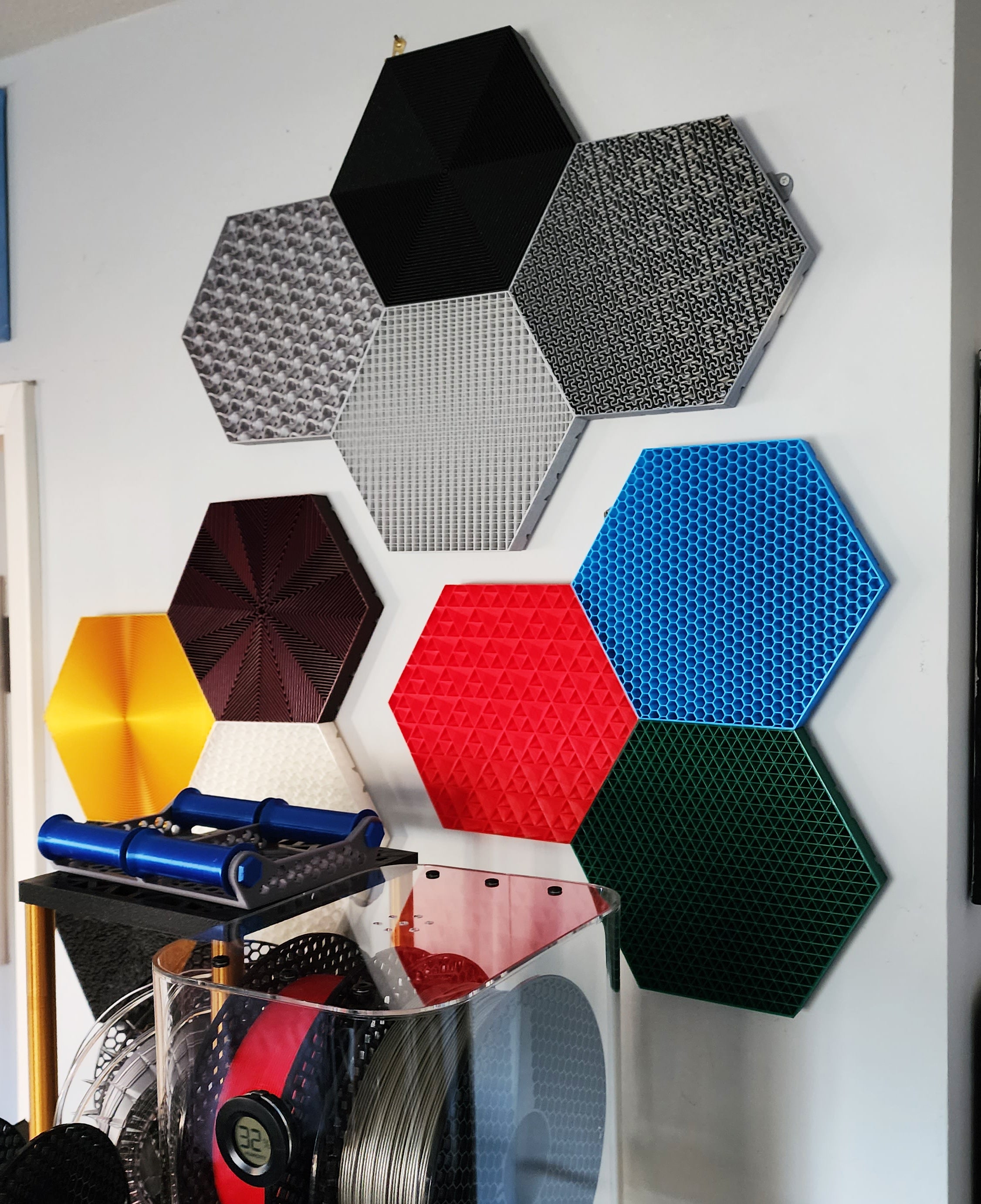 Modular infill wall decor project ⬡