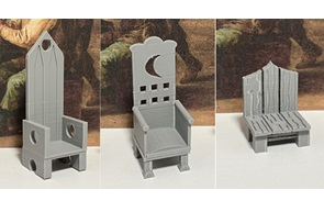 D&D Chair Set 1 - High Back, Throne, & Wood Chair
