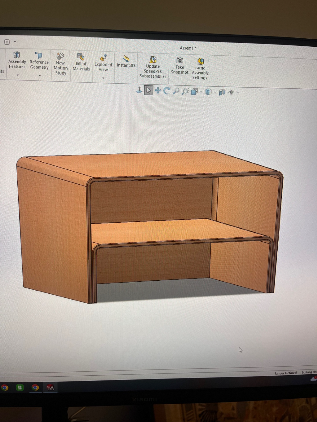 Dual Monitor Stand Drawers