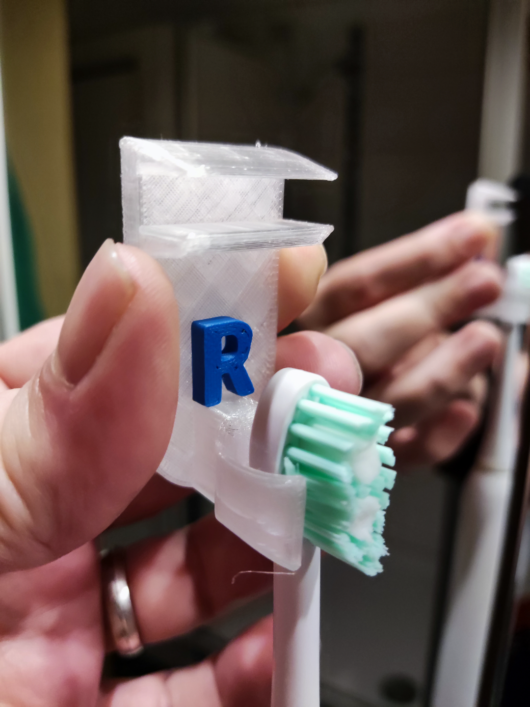 Zahnbürstenhalter Glasboden universelle Zahnbürste