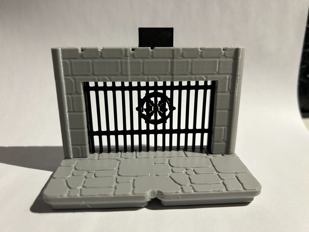 Portcullis 2x1 Section for Gridfinity Dungeon Kit