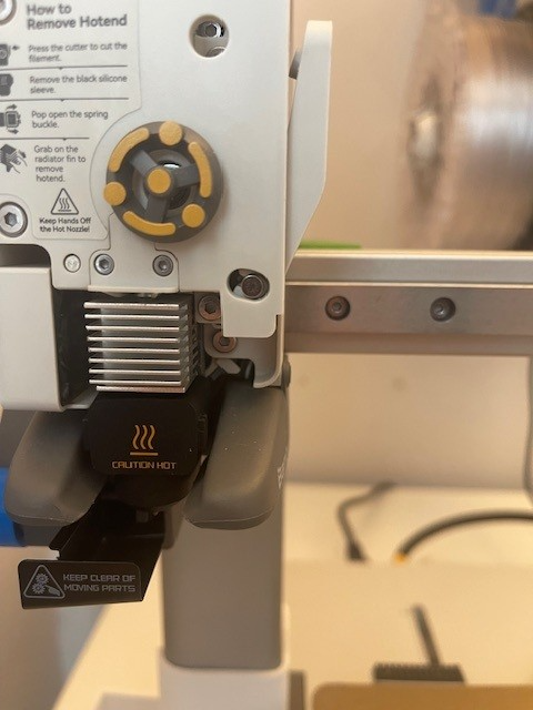A1 Extruder Cover Transparent with magnets
