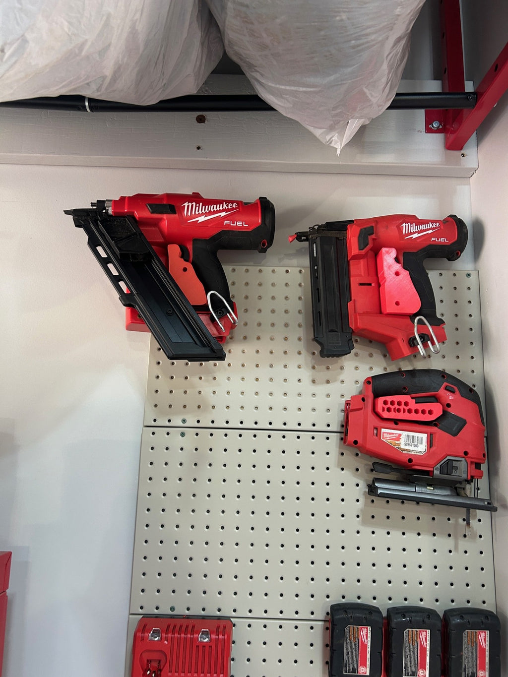 Milwaukee Tool Holders for Pegboard or Wall Control