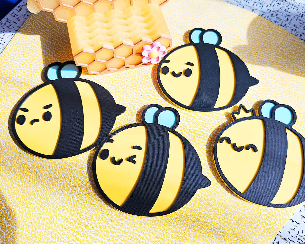 Honey Bee Coaster Set