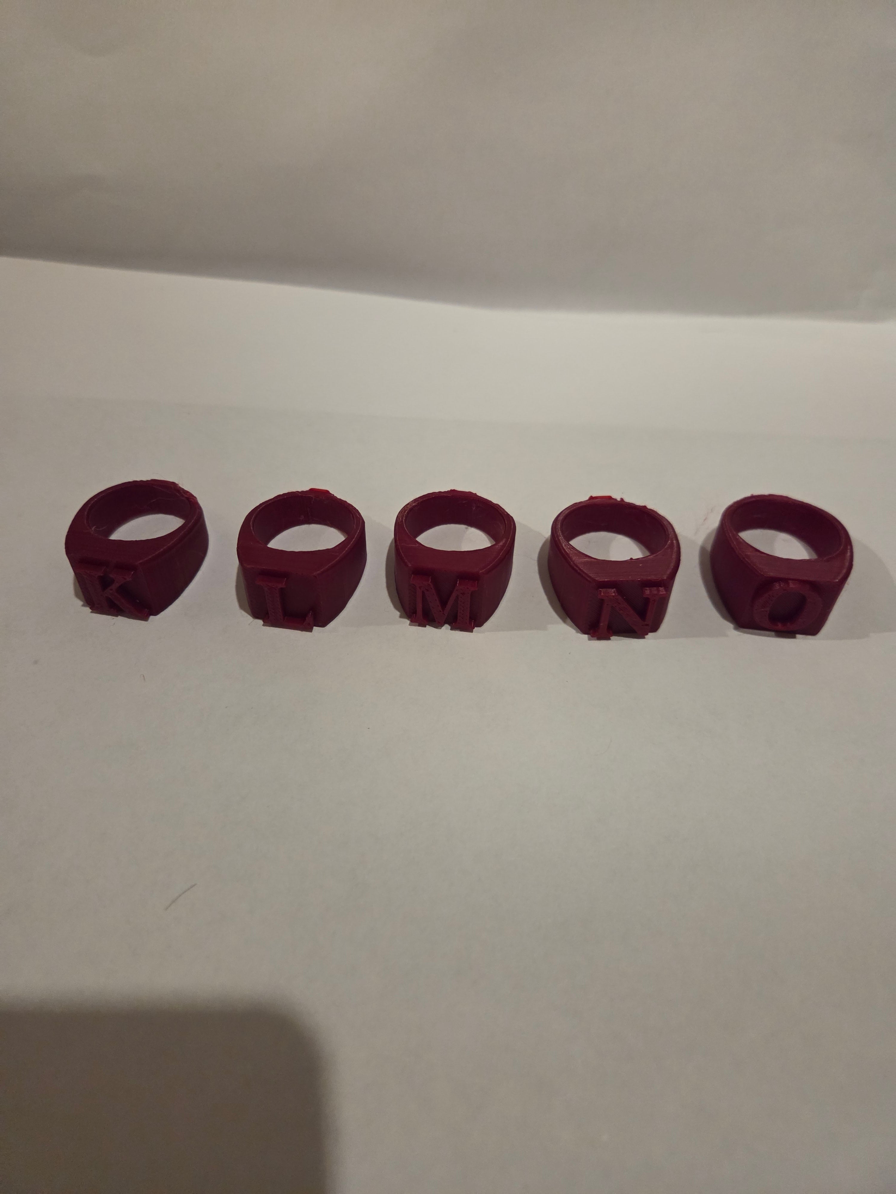 letter rings