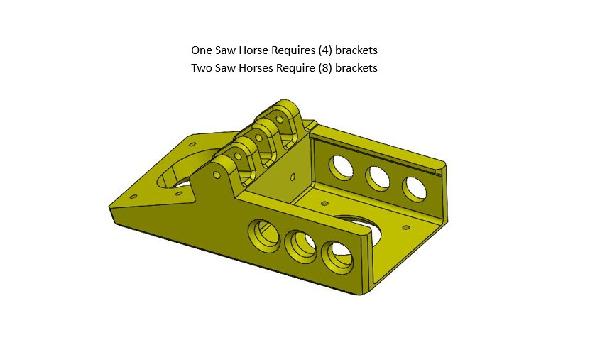 Saw Horse Folding Bracket